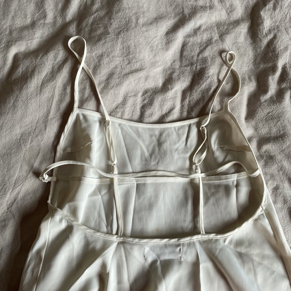 URBAN OUTFITTERS strappy white silk tank top - Picture 2 of 4
